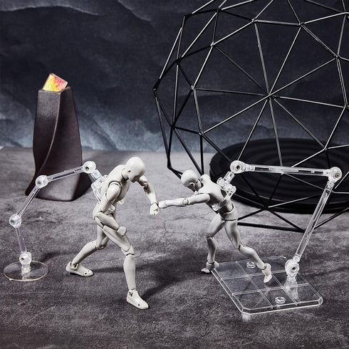 FINGERINSPIRE 8 Pcs Action Figure Stand, Assembly Display Holder Base for 6 inch Action Figures or Effects