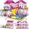 Pink Girls Summer Villa Friends Building Set | 1018 PCS Compatible with Lego Friends | Educational Toy for Kids Age 8-12