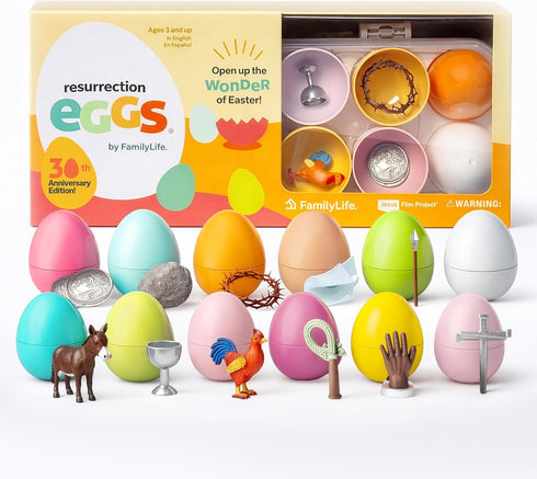 FAMILYLIFE Resurrection Eggs 30th Anniversary Edition 12-Piece Set with Booklet & Religious