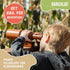 Barcaloo Playhouse Accessories for Kids, 11 inch Brown Pirate Playground Telescope for Backyard Treehouse or Swing Set