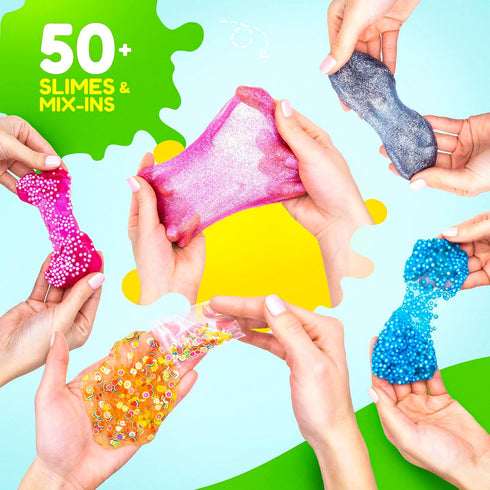 10-12 7-12 Ultimate Slime Kit for Girls | Perfect Toys for Girls Years Old | Complete DIY Slime Making Kit for Kids