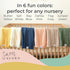 Organic Cotton Knit Baby Blanket - Cable Pattern for Crib or Stroller in Bay Blue