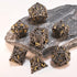 3D Beholder Metal DND Dice Set, Antique Polyhedral D&D Dice for Dungeons and Dragons, Halloween Gift (Black-Eye)