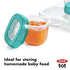12-Piece Set, OXO Tot Baby Blocks Teal
