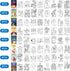 144 Fulmoon Pcs Christian Mini Coloring Books for Kids Bible Verse Religious Party Favors Coloring Books with Crayons