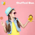 Mini Bee Stuffed Animal Toys Plush Honeybee Keychain for Room Decor Birthday Baby Shower
