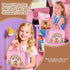 DreamyCandy 73PCS Set 4-6-8,Kids Capybara Washable Markers with Glitter Pencil Case,Art Supplies and Craft for Girls