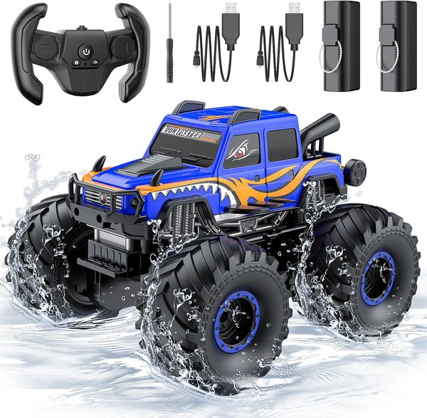 WayEee Remote Control Car Toys for Kids 6+, RC Car Waterproof Monster
