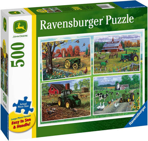 Ravensburger John Deere Classic, 500 Piece Large Format Jigsaw Puzzle, Unique Softclick Technology