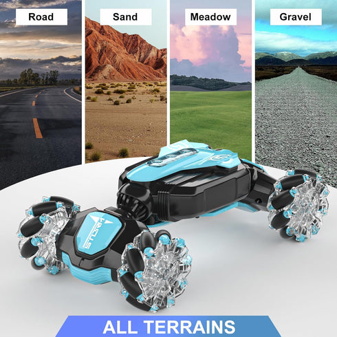 Gesture Sensing RC Stunt Car, Remote Control 360° Rotating 4WD 2.4Ghz Cars for Boys 4-7, Birthday Present for Age 8-12