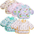 Tarpop Long Sleeve Bibs Infant Smocks Multi Pack Waterproof Soft Sleeved Bibs