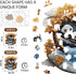 500 16.4x16.7 Jiroinlly Wooden Puzzles for Adults Pieces, Panda Family, Unique Shaped Jigsaw Puzzle, Relaxing Gift