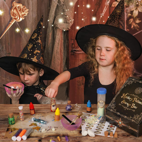 20 6 7 8 9 10 11+ Alritz Mystery Potion Kits for Kids, Magic Mix Witch Potion Bottles, Happy Birthday Party Craft