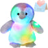 12'' Houwsbaby LED Light Up Penguin Stuffed Animal Plush Toy for Kids Night Light Glowing and Huggable Soft Plush Toy