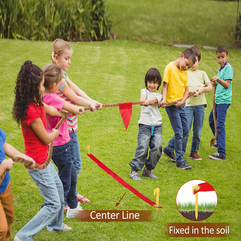 Outdoor Tug of War Rope for Kids and Adults - 20FT for Family Reunions, Birthday Parties, Team Building