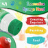 Noosuna 12 (1.69fl oz/Tube) Set Washable Finger Paint with a Sponge Head, Colors Non-toxic, Toddler Painting for Kids