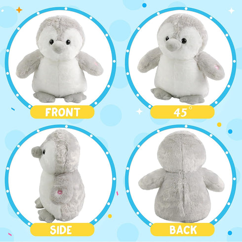 12'' Houwsbaby LED Light Up Penguin Stuffed Animal Plush Toy for Kids Night Light Glowing and Huggable Soft Plush Toy