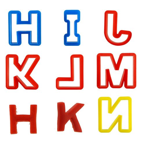 Kare & Kind Set 32pcs of Smart Dough Tools Kit with Models and Molds (Capital Letters)