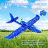 HSRBO 2 Pack Electric Foam Airplane Toy,Throwing Whirly Gliders Plaything Aeroplane with USB Charging and LED Glowing