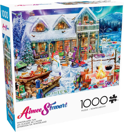 Buffalo Games - Aimee Stewart - Winterland Fun - 1000 Piece Holiday