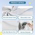 Pack 38"x26", Pack and Play Mattress Double-Layer n Play Mattresses Crib Mattress with Breathable Soft Removable