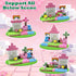 100PCS 3+ Magnetic Blocks Building Toys for Boys & Girls, Building Blocks with Magnificent Rainbow Topic, Ideal