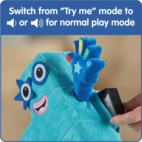 hand2mind Sing-Along Numberblock Five, Light Up Plush Toy, Musical Figure for Preschool Learning Gifts
