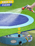 Summer 97 inch PETOCAT Splash Pad Non-Slip Dogs Cool Sprinkler Pool Extra Large Splash Pads for Kids Dog Baby Wading