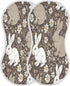 Bulletgxll Set 4, White and Brown Rabbits Unisex Baby Burp Cloths of Soft Absorbent Organic Cotton Muslin Burping