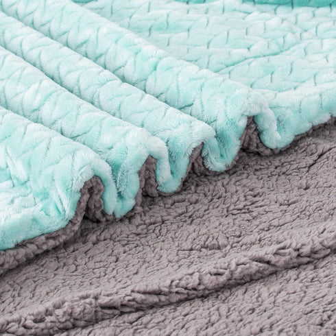 Cozy (40" 48", Fuzzy Blanket or Fluffy Blanket for Baby Girl or boy, Soft Warm Coral Fleece Toddler, Infant or Newborn