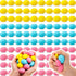 Skylety 100 Pcs Brain Stress Balls Bulk Halloween Funny Toy PU Hand