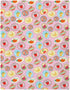 Summer Summer 50x60inch Fruits Preppy Baby Blankets for Girl Cute Tropical Fruit Stamp Soft Flannel Nursery Bed Blanket