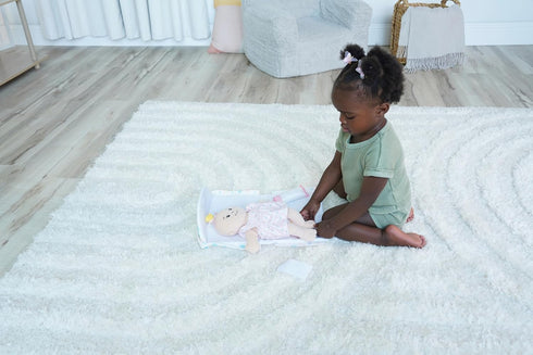 6-Piece Love, Stella Diaper Bag Changing Mat Combo for Soft Dolls by Manhattan Toy