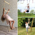 Wooden Climbing Rope Ladder for Kids - Ninja Warrior Obstacle Course Accessory for Swing Set & Treehouse