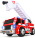 Maxx Action 2-N-1 Firetruck with Joystick Controls, Lights, Siren Sounds, Motorized Movement,