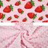 26.5 40 Inches Strawberry Baby Blanket for Boys Girls Soft Fleece Minky Blanket with Dotted Backing Double Layer
