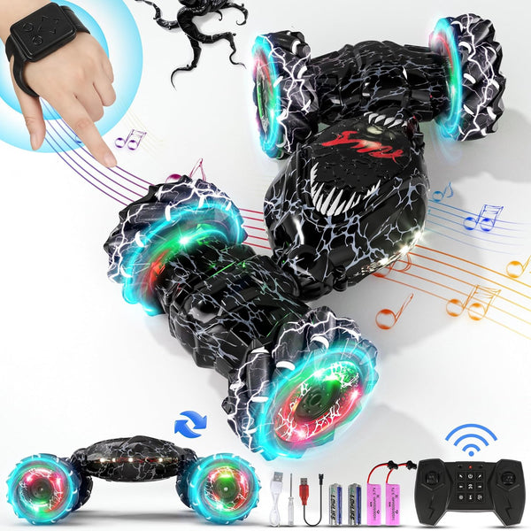 Terucle Remote Control Car, 2.4Ghz 4WD Gravity Gesture Sensing RC Cars, Monster