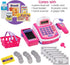 Set Prextex Grocery Store Pretend Play Electronic Toy Cash Register - STEM Cash Register for Kids with Microphone, Play