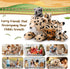 5 Pcs Cheetah Stuffed Animals Set, Large Mommy Cheetah Plush with 4 Soft Cuddly Baby Cubs for Gifts