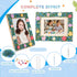 LEJITEKK 6-12 DIY Mosaic Picture Frame Craft Kit for Kids - Creative Arts & Crafts Glass Pebbles Activity for Girls