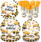 Oigco Construction Birthday Party Supplies Construction Theme Decorations Includes Plates, Cups, Napkins,