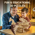UPLIKE 3D 352pcs Wooden Puzzles for Adults: Dragon Ship Model Kits for Men - Brain Teaser Wooden Hobby Puzzle Toys
