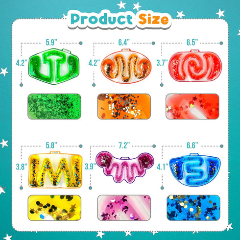6 Pack Sensory Fidget Toys for Kids Toddlers - Squishy Sensory Toys for Autism Children Special Needs, Fidgets