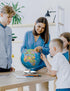 9" Illuminated World Globe with Stand - Educational Globe for Kids Learning, Colorful HD World Map Details