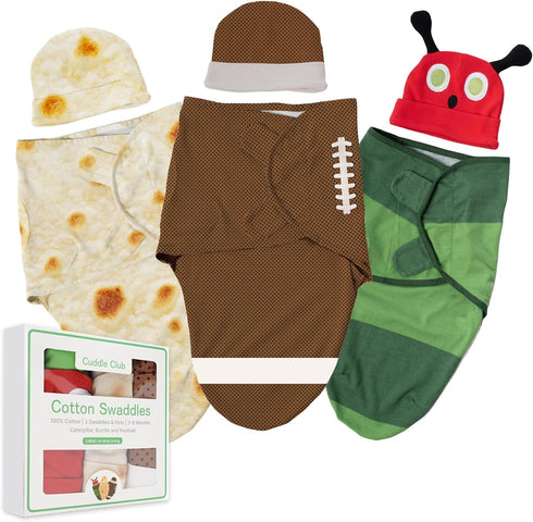 Cuddle Club Swaddles for Newborns - Baby Swaddle Blanket for Boys &