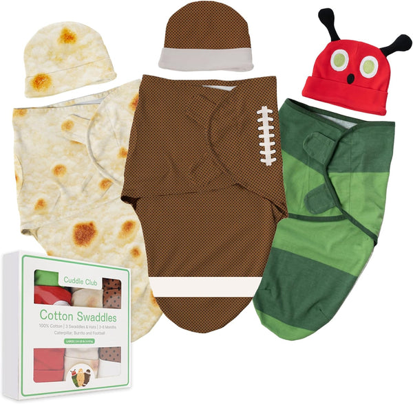 Cuddle Club Swaddles for Newborns - Baby Swaddle Blanket for Boys &