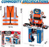 Set 68 Set 3-5, Kids Tool Bench with Electric Drill & Work Clothes, PCS Realistic Toddler Tool for Ages STEM Workbench