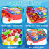 Geekper 96 PCS Button Art Toys for Toddlers, Color Matching Mosaic Pegboard Early Learning Educational Toys for Kids
