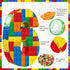 Number 6 Building Blocks Piñata, 16.5 Inch Party Supplies for 6th Birthday Decorations, Confetti Blocks Theme