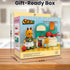 Set 3+ Family Dollhouse Kitchen Miniature Stove, Sink & Oven with Frying Pan, Saucepan, Kettle, Utensils & Cutting